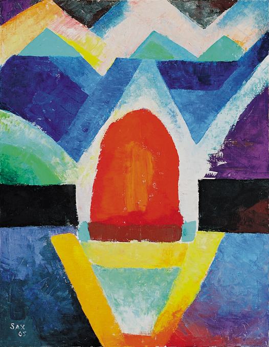 Herbert Sax Engadin Malerei